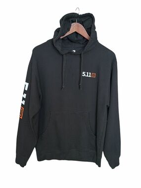 5.11 Tactical black logo pullover hoodie medium Athleisure outdoors lounge gym